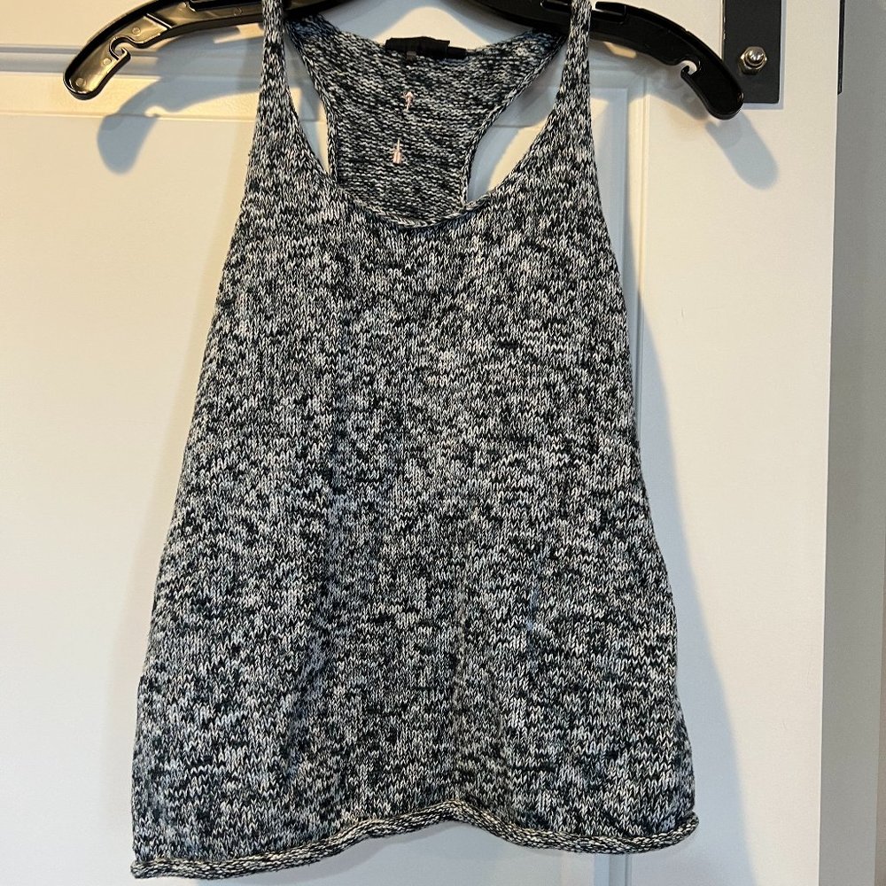 The Upside Blue Knit tank